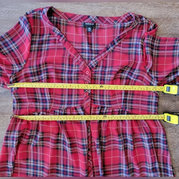 Torrid Red Plaid Dress #2260 - Picture 15 of 16